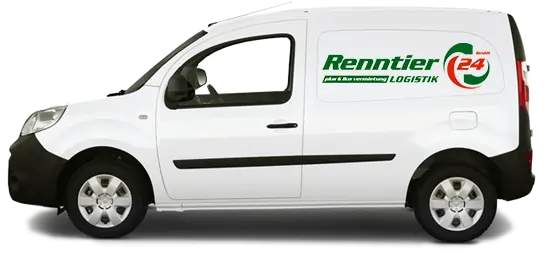 Renault Kangoo, der Transporter steht zur Vermietung bereit.