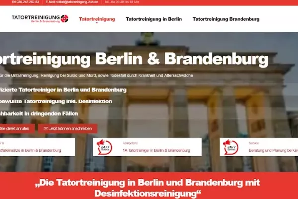 Tatortreinigung Berlin.
